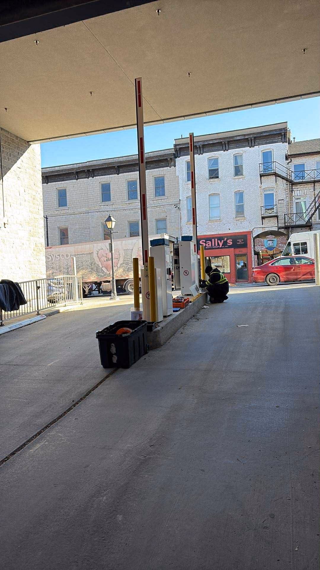 Lexoh parking entrance equipment at Scotiabank Kingston